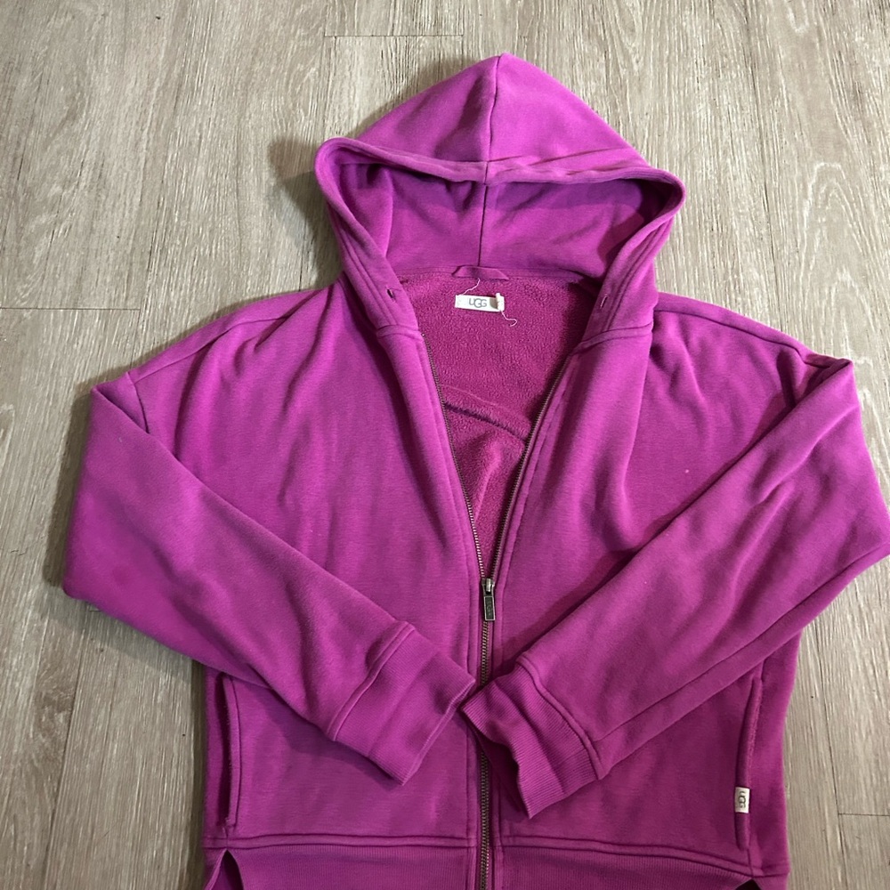 UGG Fuchsia Hooded Zip-Up Jacket